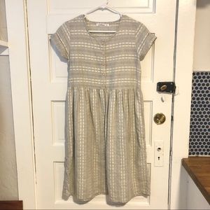 Little Cottonwood Botton Front Midi Dress